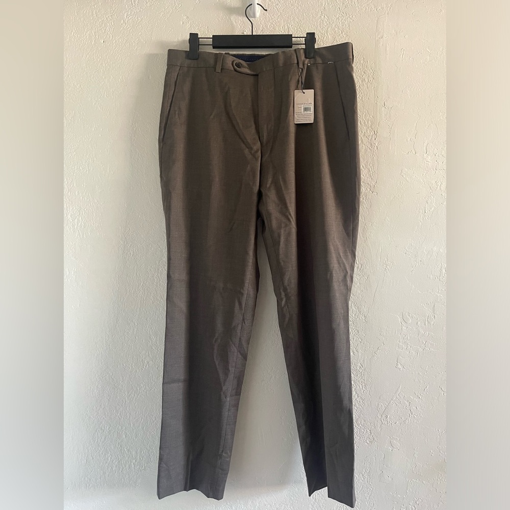 Peter Miller Harker Flat Front Solid Stretch Wool… - image 2